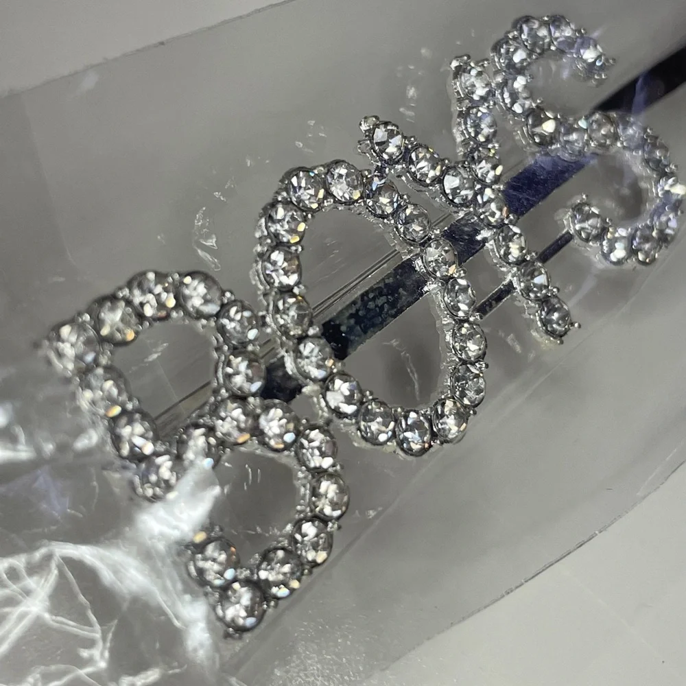 Crystal Rhinestone Studded Metal Hair Pin Accessory “BOYS”